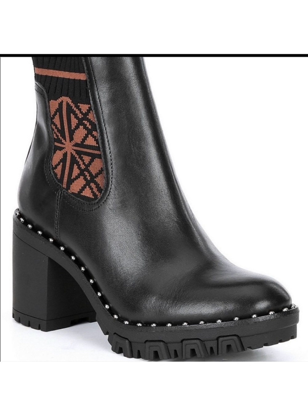 AntonioāMelani 20th Anniversary Collection Mikee Logo Lug Sole Boots Size 6 $130